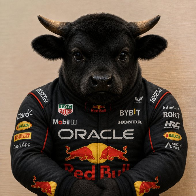 $BULLY in a Red Bull racing suit
